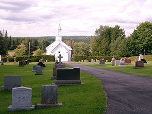 Saint Raphael Cemetery, bury quebec