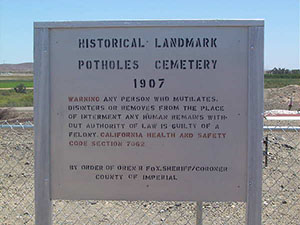 potholes cemetery, bard california