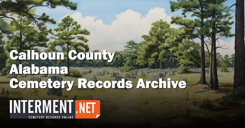 calhoun county alabama cemetery records