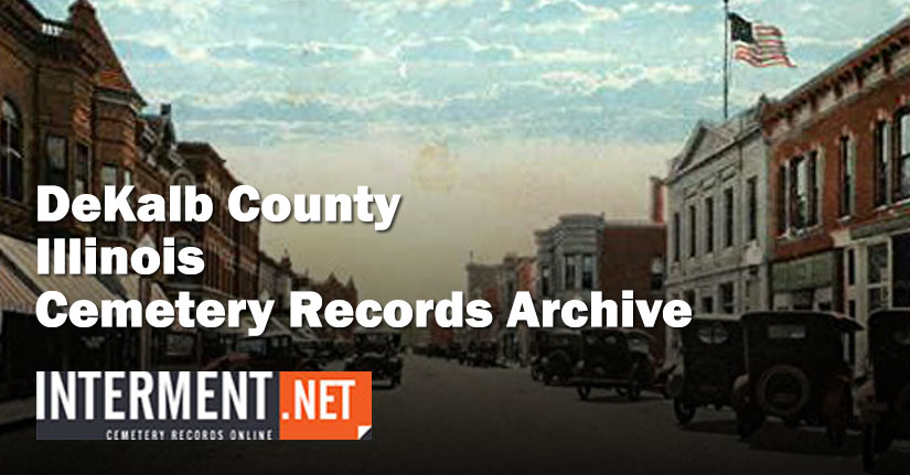 DeKalb County Cemetery Records Illinois Genealogy
